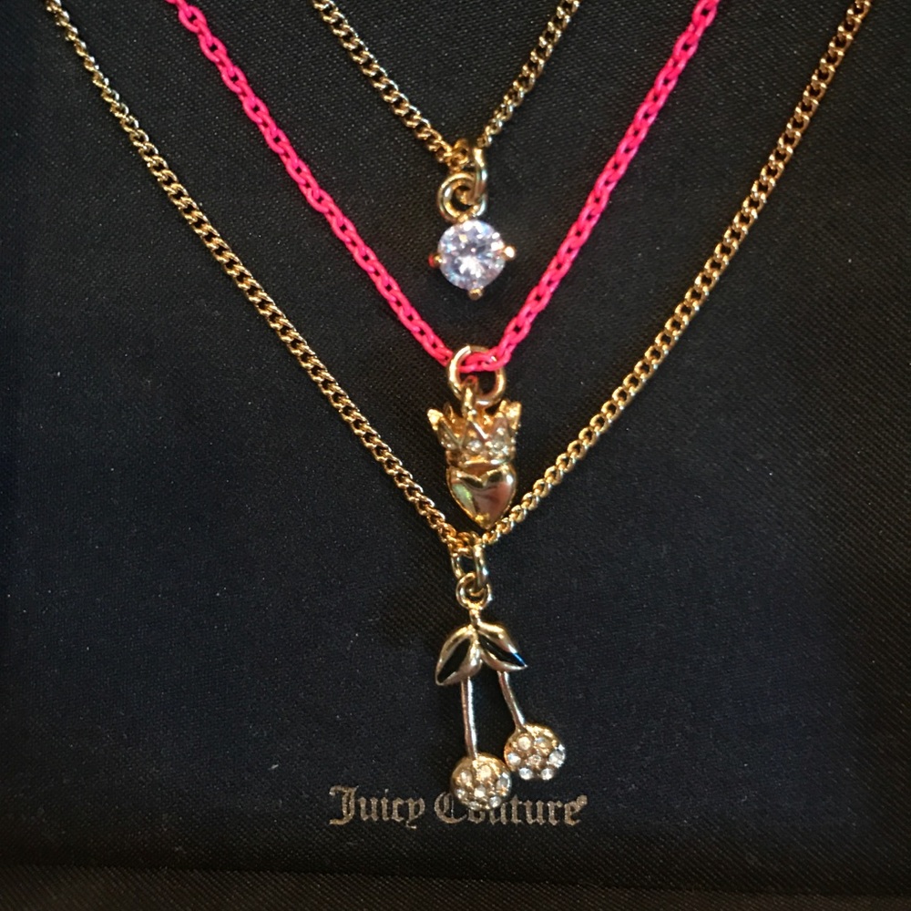 Juicy Couture Stacked Necklaces